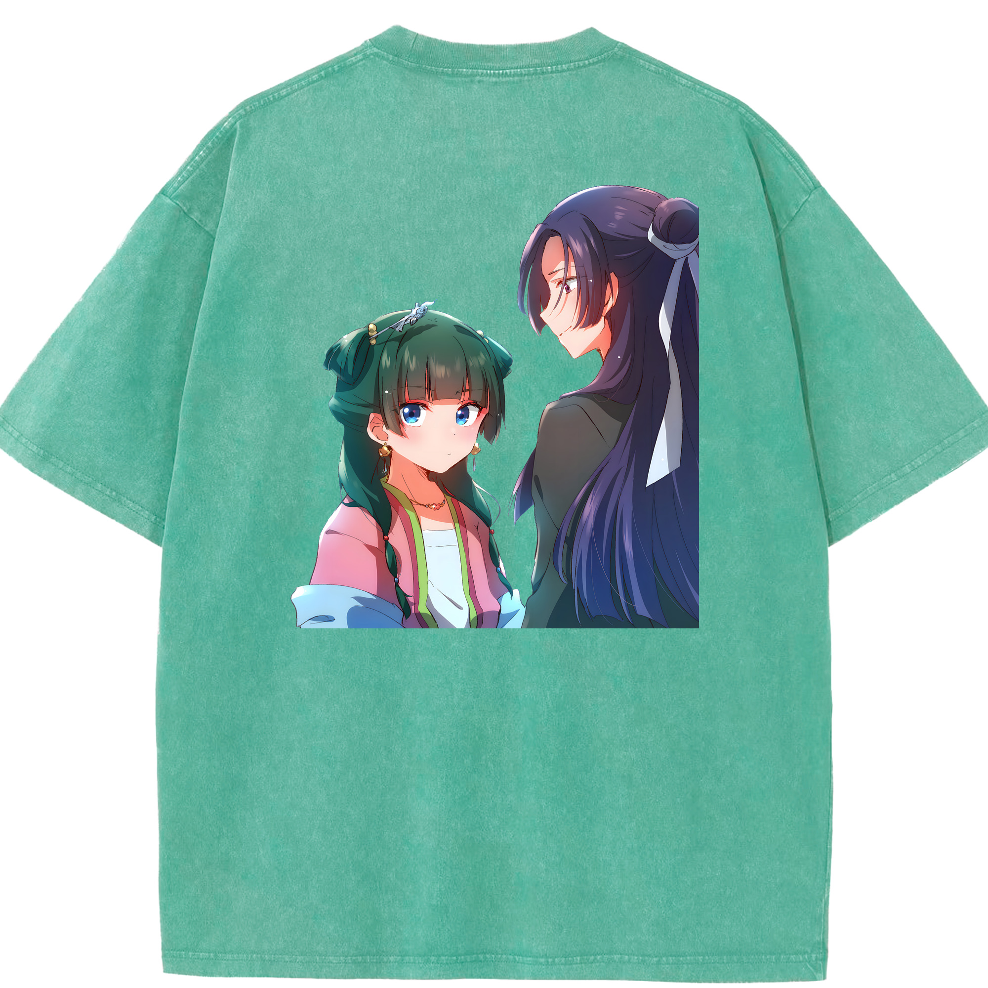（画像用） 薬屋のひとりごと The Apothecary Diaries 綿100% ヴィンテージ風 半袖Tシャツ（背面プリント）